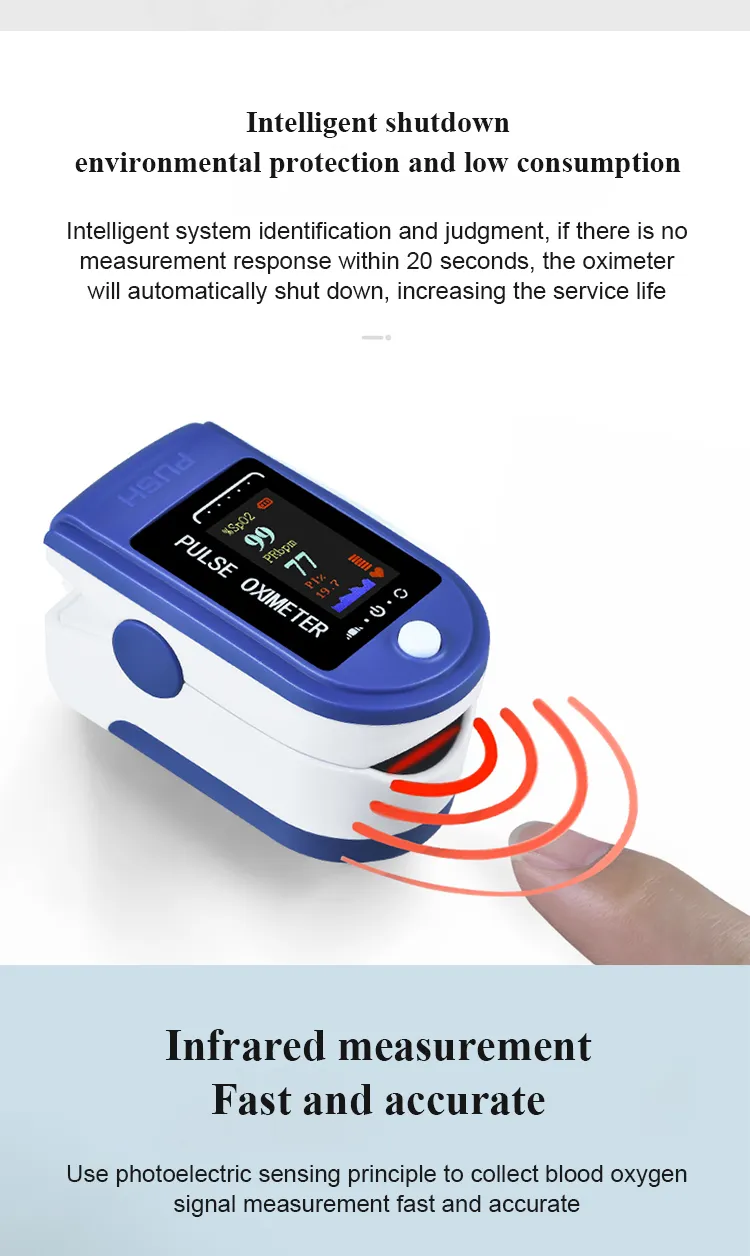 Fingertip Oximetro De Pulso Oximetro Finger Monitor Fingertip Oxygen Pulse Oximeter