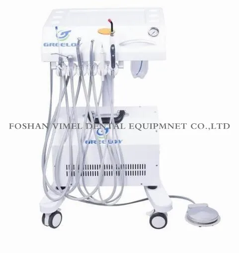 Greeloy Gu-P302 Portable Dental Unit Cart with Air Compressor Gu-P300