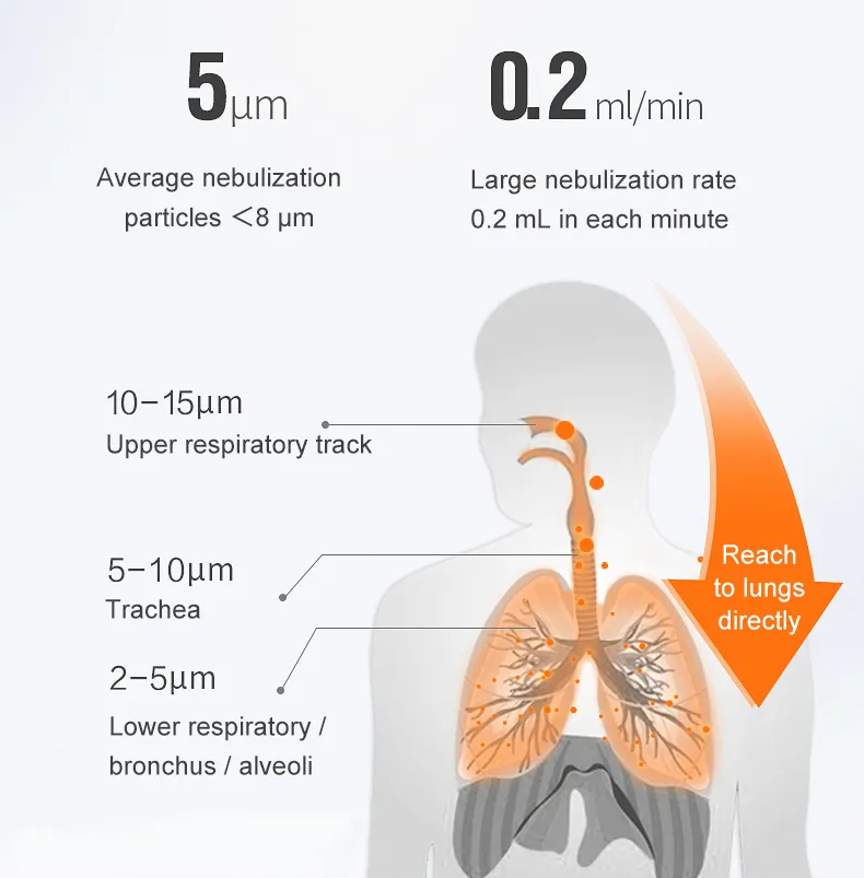 High Quality Portable Piston Compressor Nebulizer Ultrasonic Medical Portable Asthma Inhaler Nebulizer Manufacturer