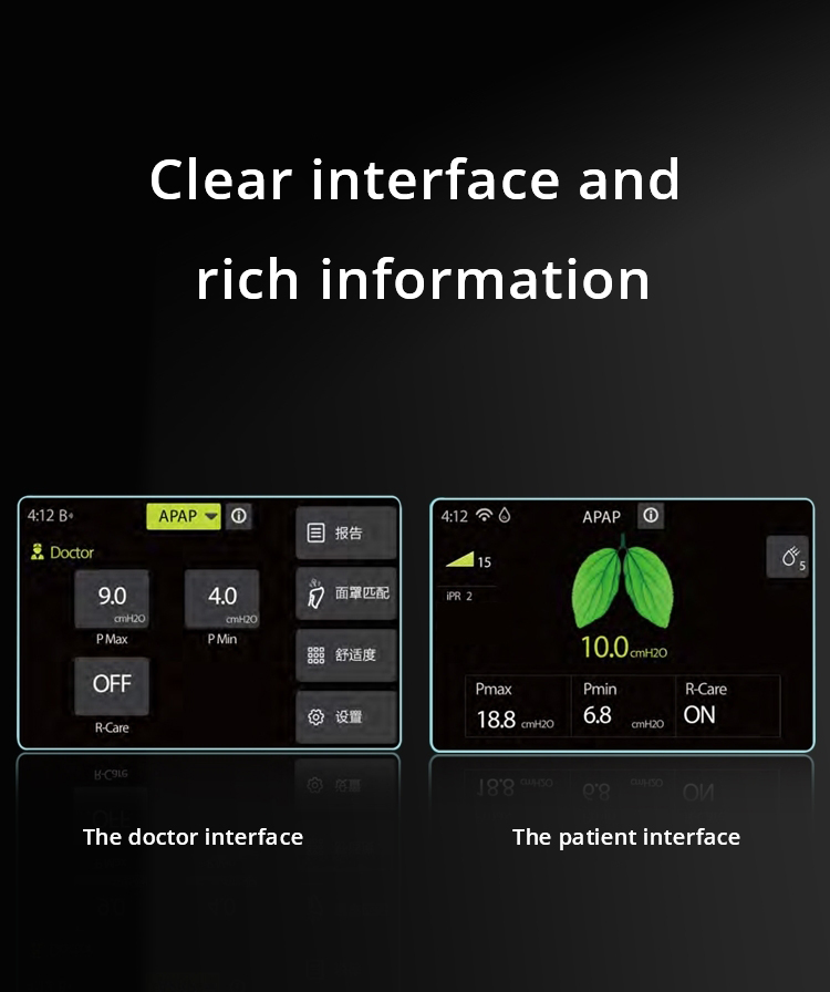 Home Portable Sleep Smart Auto CPAP Non-Invasive Ventilator for Sleep Apnea Hypopnea Syndrome