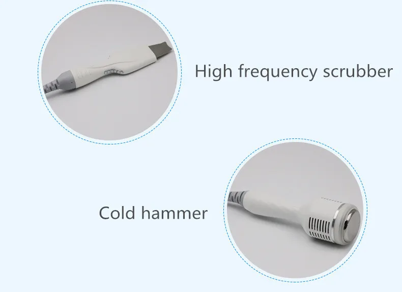 Hot Portable 6 in 1 H2O2 Hydradermabrasion Hydro Facial Skin Care Device with RF Ultrasound Skin Scrubber
