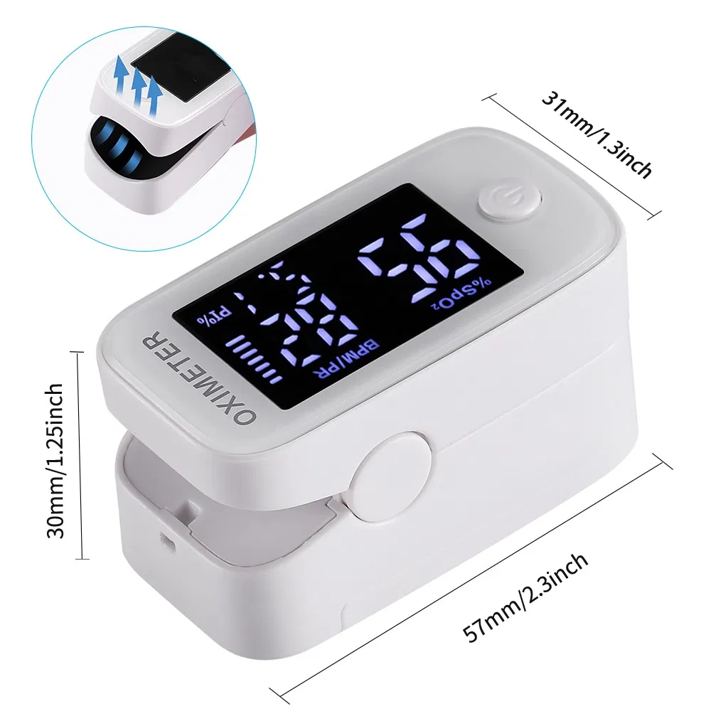 Hot Sell Pulse Oximeter 1.5” Big LED Display Fingtertip Oxymeter Stock Factory