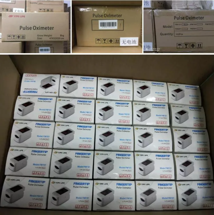 Hot Sell Pulse Oximeter 1.5” Big LED Display Fingtertip Oxymeter Stock Factory