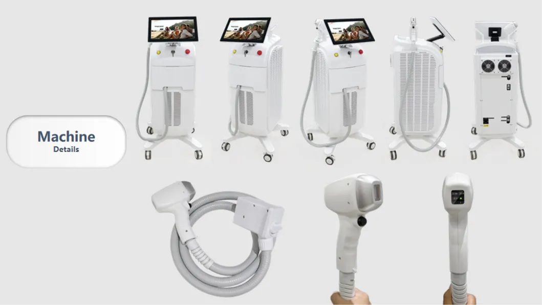 Hot Selling 2021 Laser Hair Removal 3 Wavelength 755 1064 808 Diode Laser Hair Removal Machine