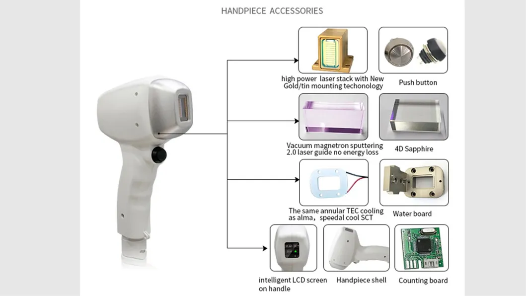 Hot Selling 2021 Laser Hair Removal 3 Wavelength 755 1064 808 Diode Laser Hair Removal Machine