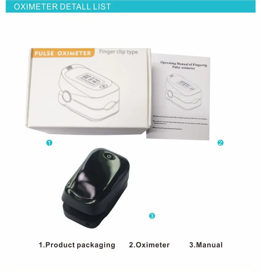 Hot Selling Medical Blood Pressure Detection Equipment Fingertip Pulse Oximeter