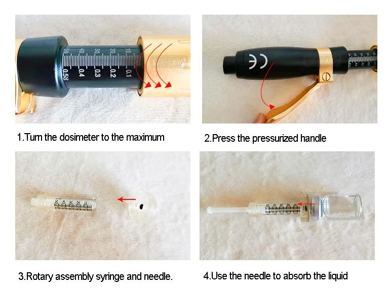 Hyaluronic Pen for Dermal Filler 0.3ml and 0.5ml 2 in 1 Injector High Quality Hyluronic Acid Pen Lip Hylauron