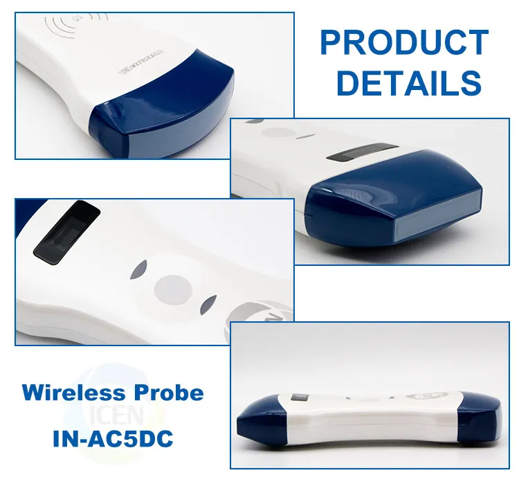 IN-AC5DC Ultrasound Scanner Windows Double Head Wireless Ultrasound Probe