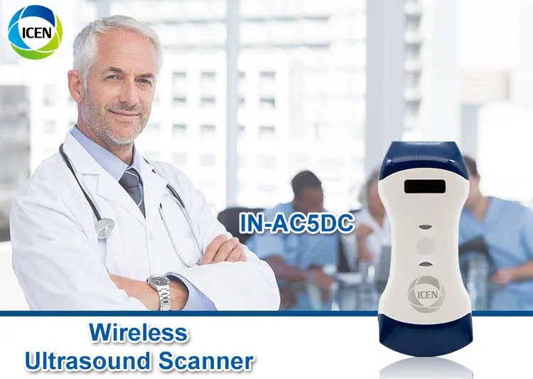 IN-AC5DC Ultrasound Scanner Windows Double Head Wireless Ultrasound Probe
