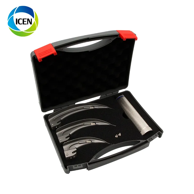IN-G054  Rigid Fiberoptic Ent Laryngoscope With Bulb Blade Lamp Set
