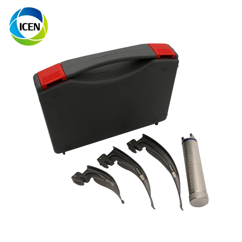 IN-G054  Rigid Fiberoptic Ent Laryngoscope With Bulb Blade Lamp Set