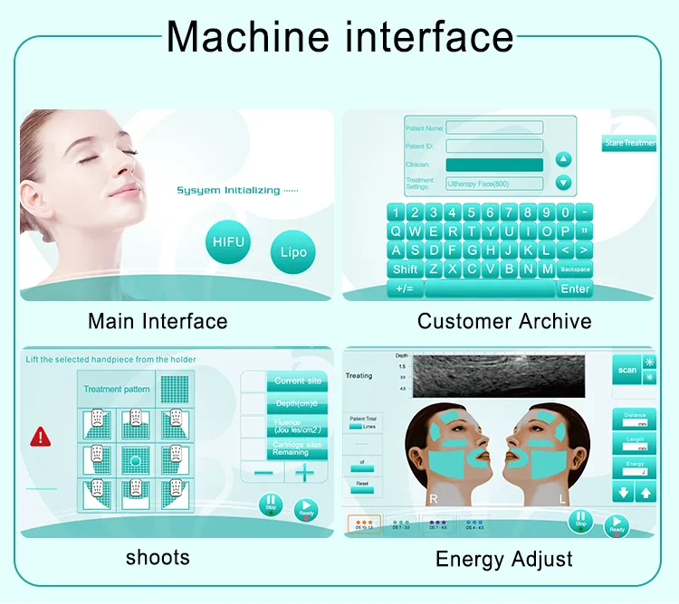 IN-M112A portable Lipo hifu facial 13mm fat removal home hifu machine