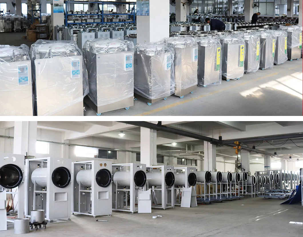 Large 280L 400L 500L Horizontal Cylindrical Medical Pressure Steam Sterilizer Mushroom Autoclave