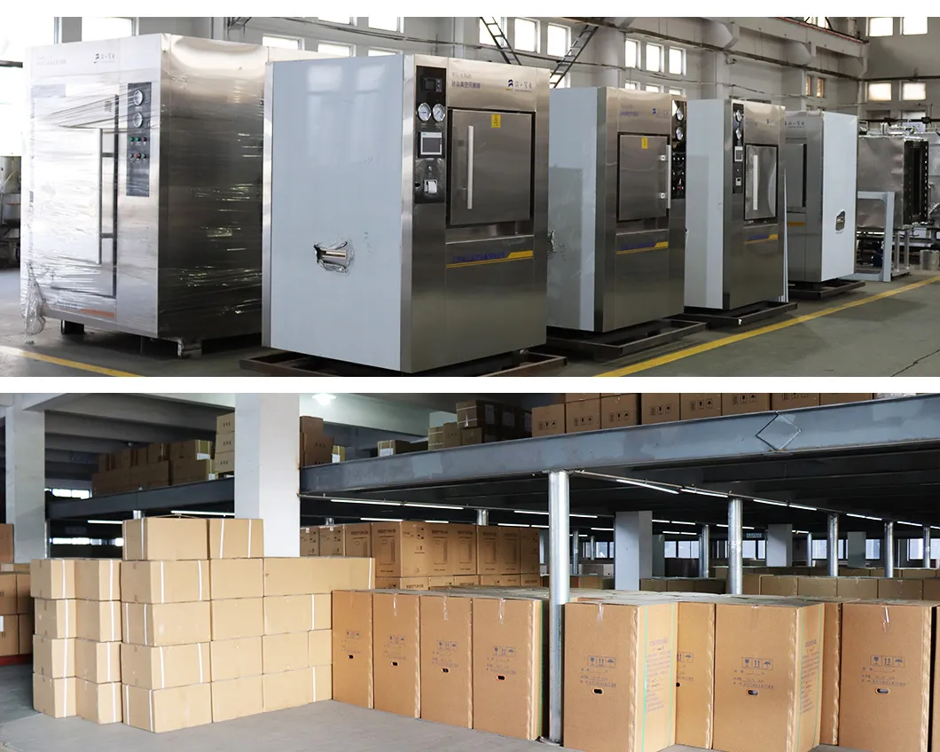 Large 280L 400L 500L Horizontal Cylindrical Medical Pressure Steam Sterilizer Mushroom Autoclave