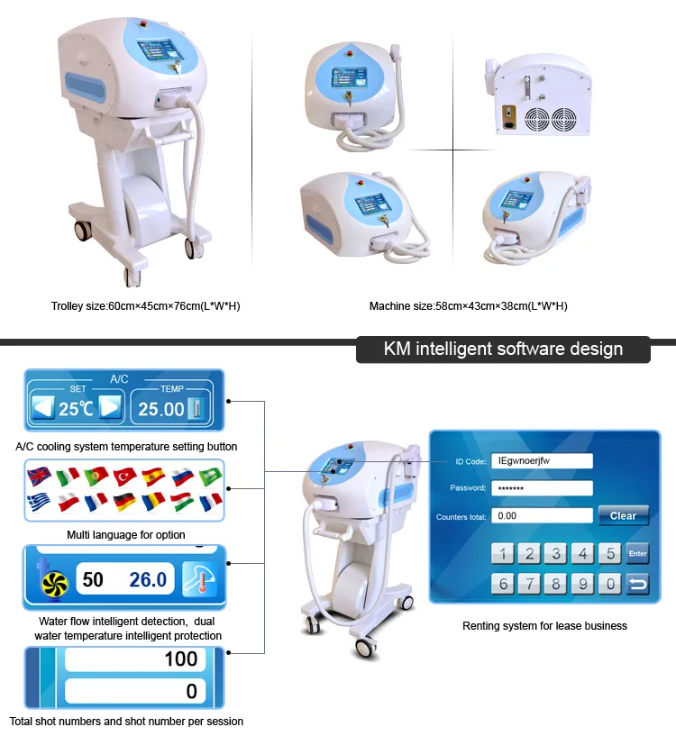 Lumenis Lightsheer Duet Price/Alma Laser Soprano 808nm Hair Removal Machine