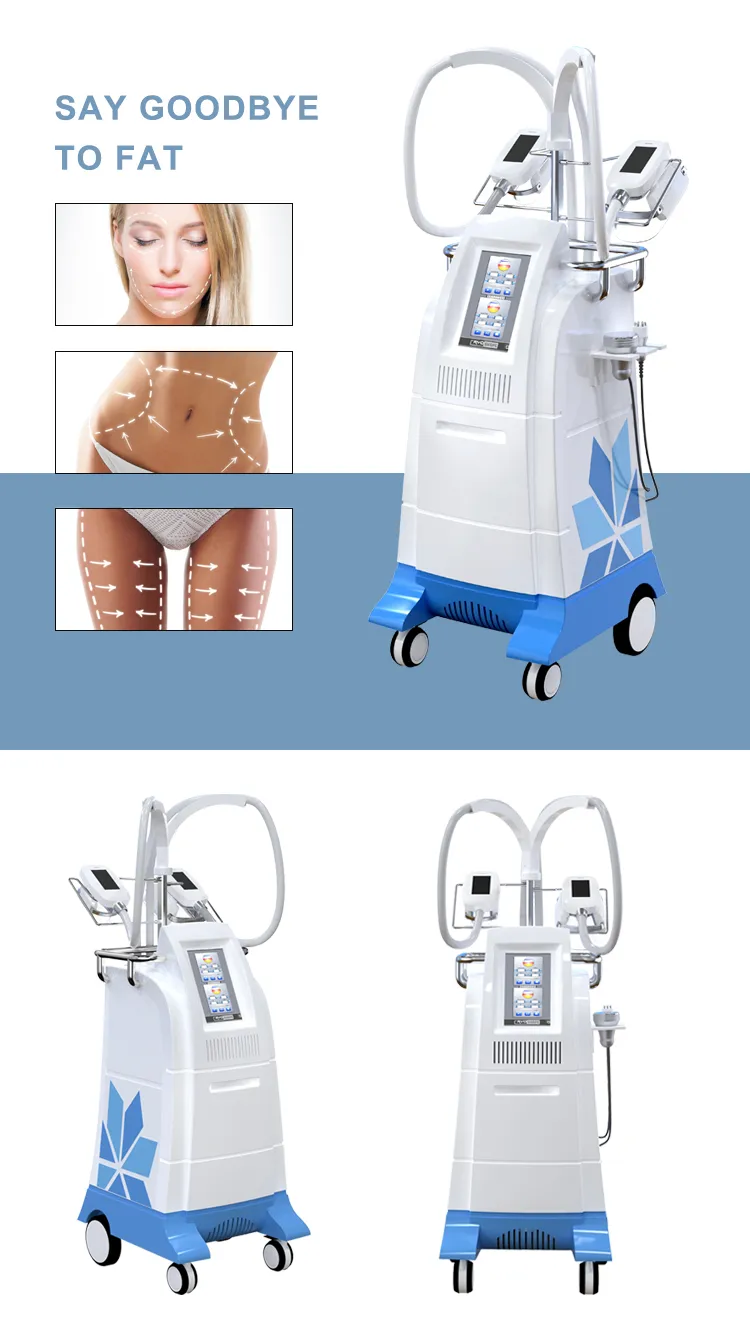 Medical CE Approved Cool Cryo Slimming Machine with 4 Cryo Handles Plus Cavitation and RF