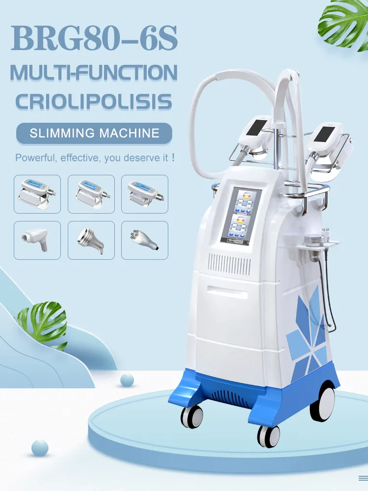 Medical CE Approved Cool Cryo Slimming Machine with 4 Cryo Handles Plus Cavitation and RF