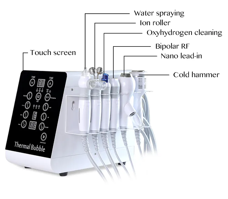 Multi-Functional Ultrasounic H2O2 Oxygen Facial Beauty Machine