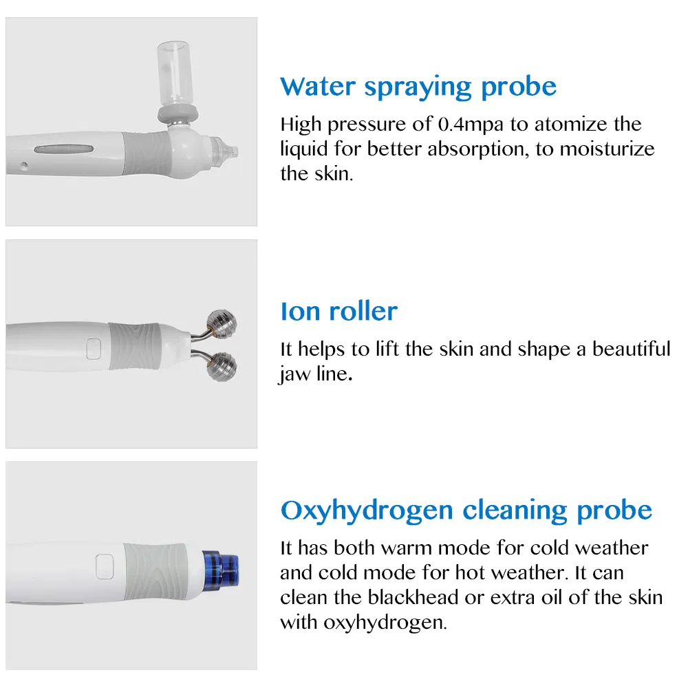 Multi-Functional Ultrasounic H2O2 Oxygen Facial Beauty Machine