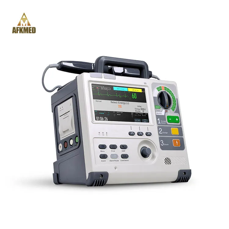 Multi Languages Available Hospital First Aid CPR External Aed Defibrillator Monitor