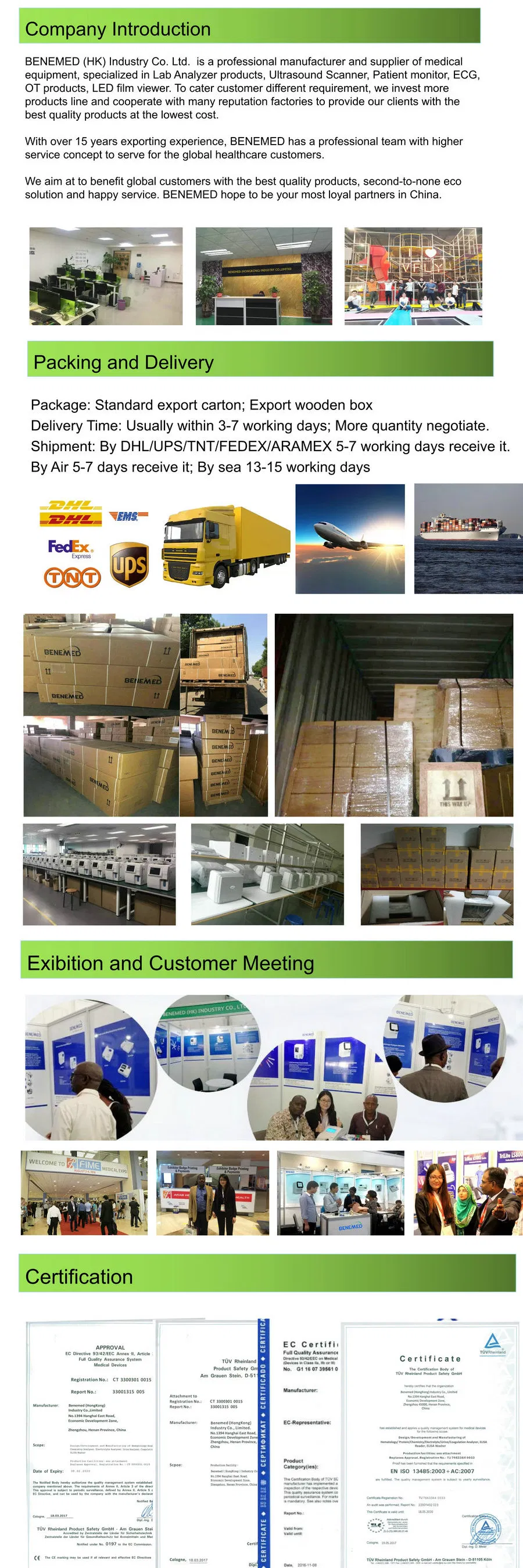 Multi-Purpose Operation Table Semi-Electric Bene-81t Hospital Equipment