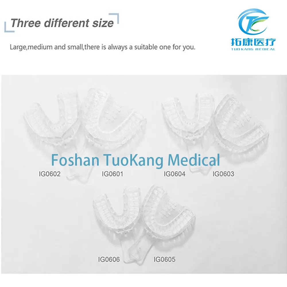 New Design Plastic Strong Toughness Transparent Durable Dental Consumables Teeth Whitening Implant Impression Tray Wholesale