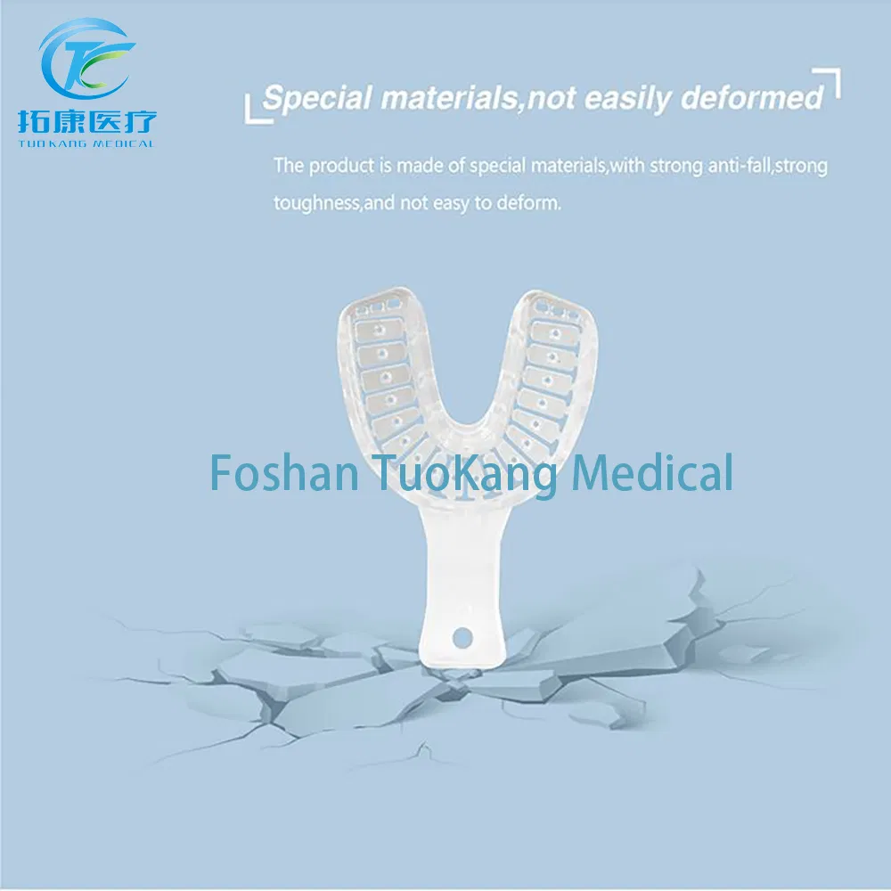 New Design Plastic Strong Toughness Transparent Durable Dental Consumables Teeth Whitening Implant Impression Tray Wholesale