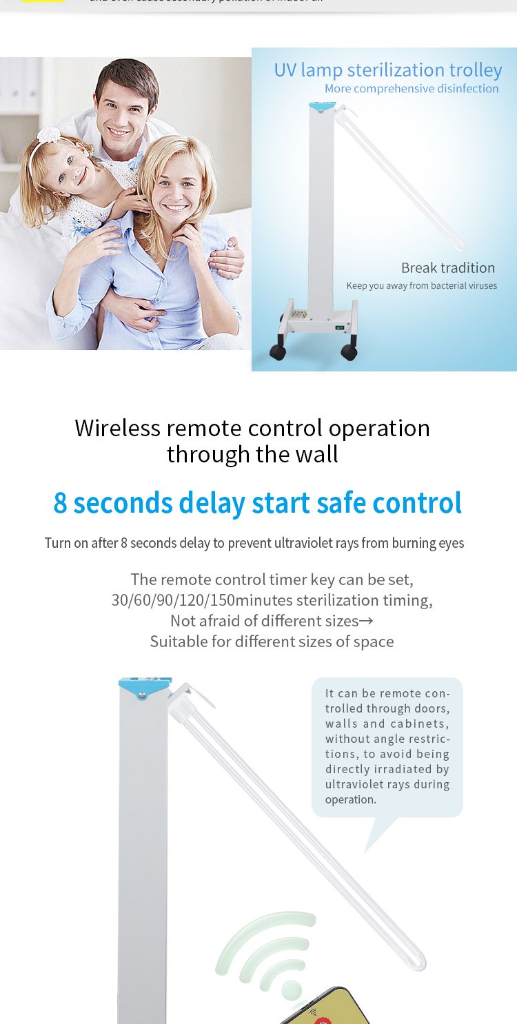 Nice Price Portable 80W Ultraviolet Light Air Purifier Car with CE Rosh for Hospital Home Office