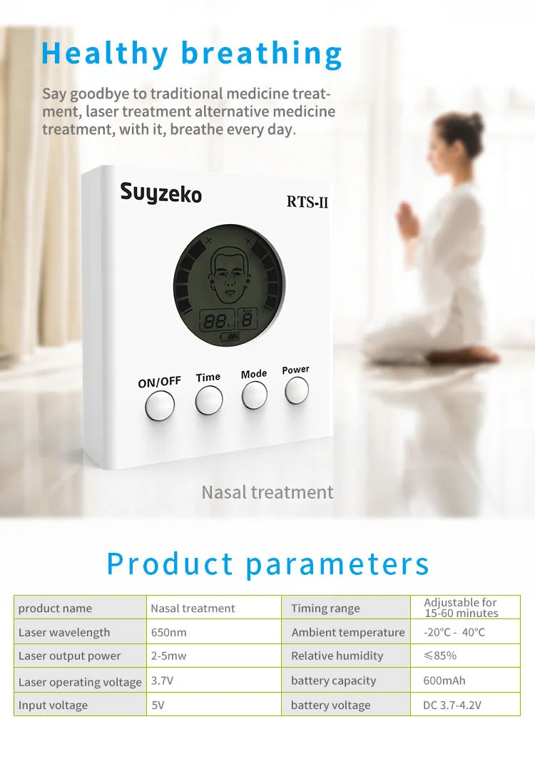 Nose Treatment Rhinitis Sinusitis 650nm Laser Therapy
