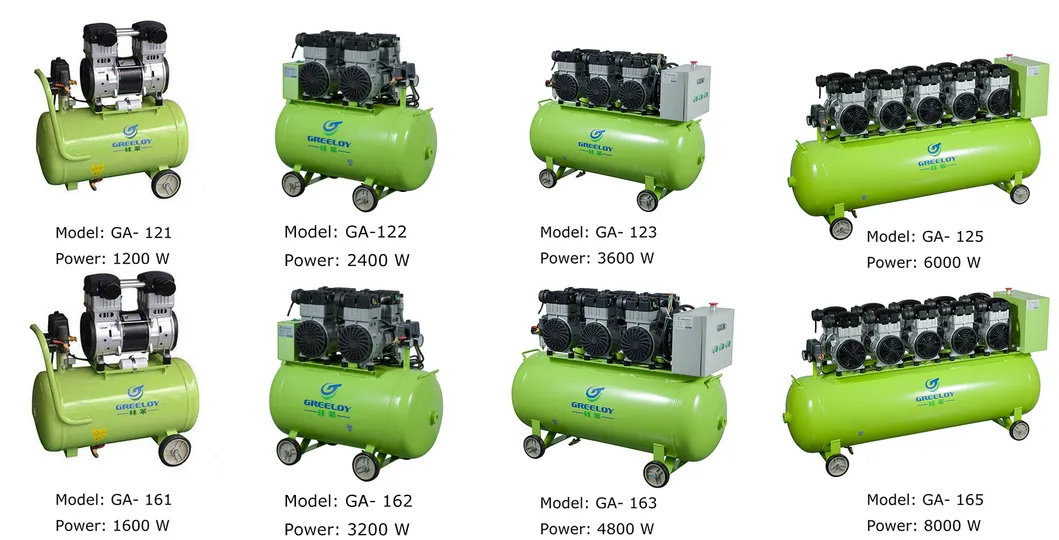 Oil-Free Dental Portable Silent Air Compressor with Low Noise