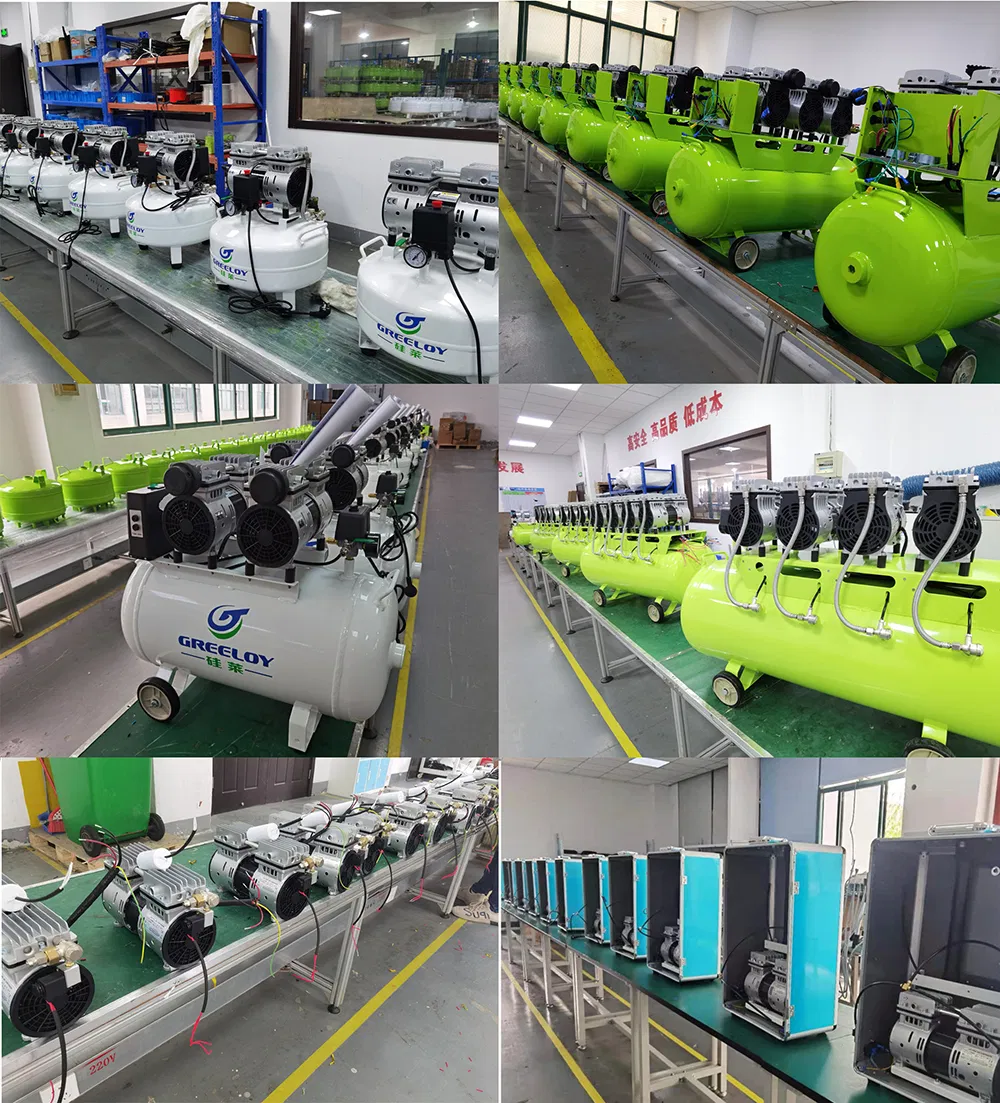 Oilless Air Compressor in Dental Apparatus