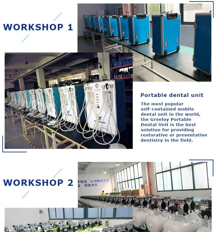 Piston Type Silent Oil Free Dental Air Compressor Ga-62