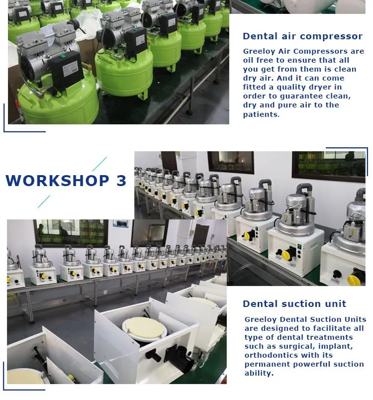 Piston Type Silent Oil Free Dental Air Compressor Ga-62