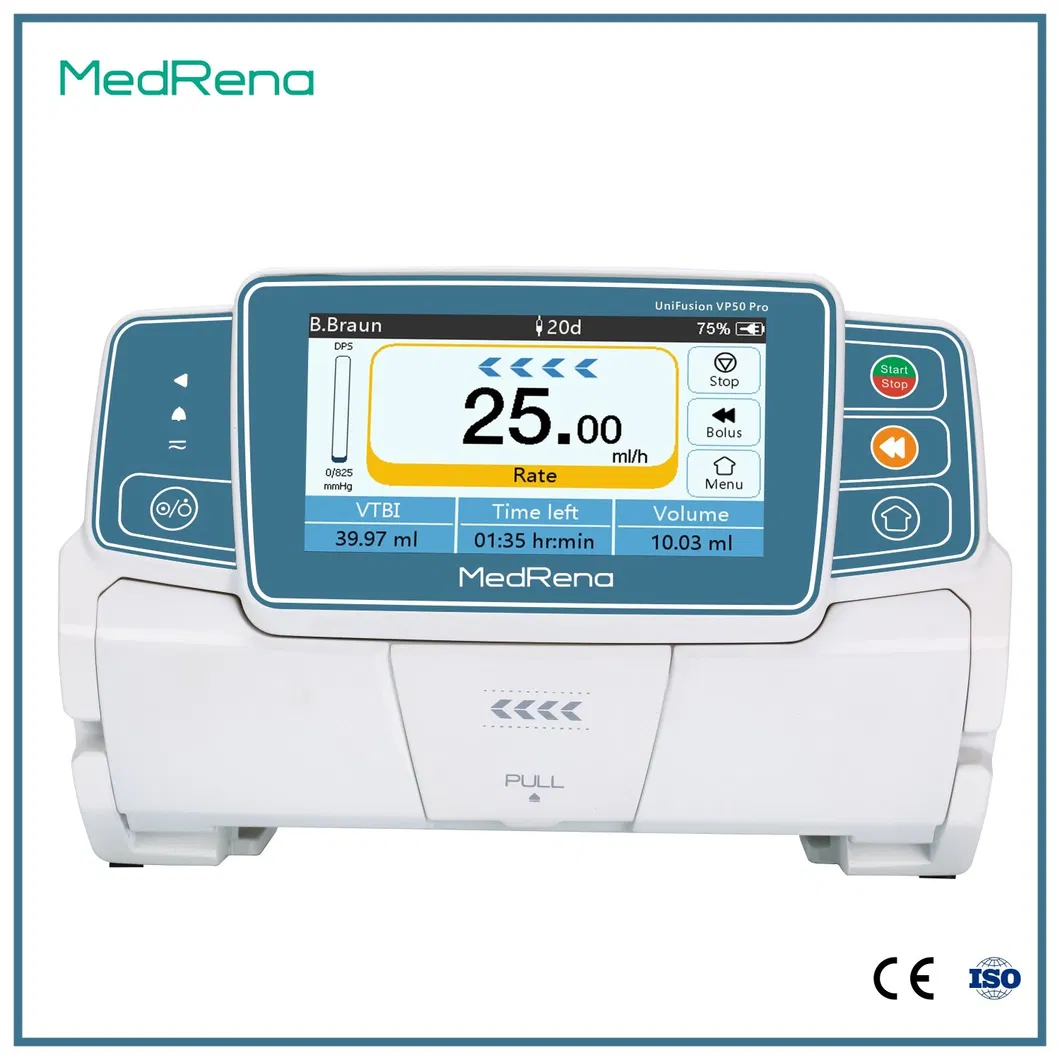 Portable Hospital Medical Equipment Human/Veterinary Injection Syringe Infusion Pump