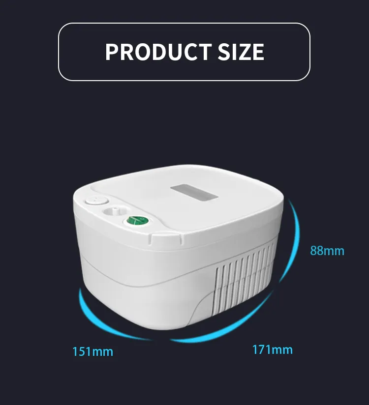 Portable Professional CE ISO Asthma Atomizer Mesh Nebulizador Machine Mesh Compressor Nebulizer Medical Disposable Nebulizador with Mouth Piece