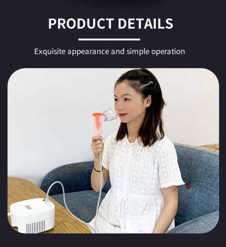 Portable Professional CE ISO Asthma Atomizer Mesh Nebulizador Machine Mesh Compressor Nebulizer Medical Disposable Nebulizador with Mouth Piece