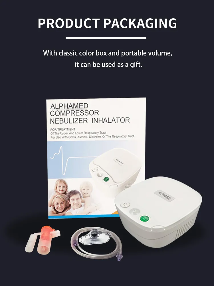 Portable Professional CE ISO Asthma Atomizer Mesh Nebulizador Machine Mesh Compressor Nebulizer Medical Disposable Nebulizador with Mouth Piece