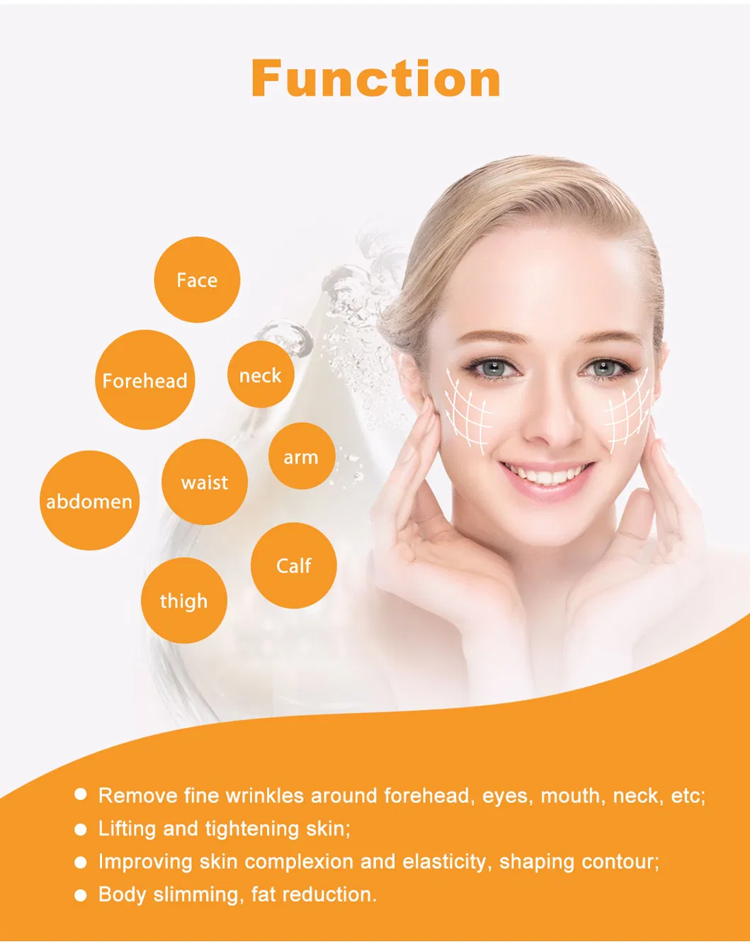 Portable Ultrasound Gel Hifu High Intensity Focused Ultrasound 3D Hifu Maquina