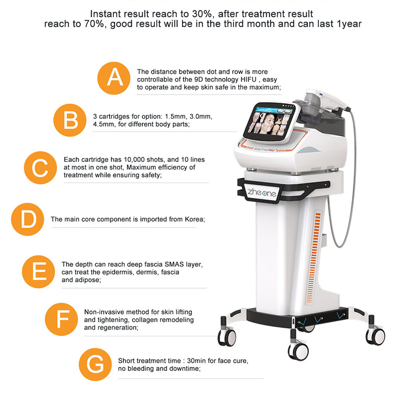 Portable Ultrasound Gel Hifu High Intensity Focused Ultrasound 3D Hifu Maquina