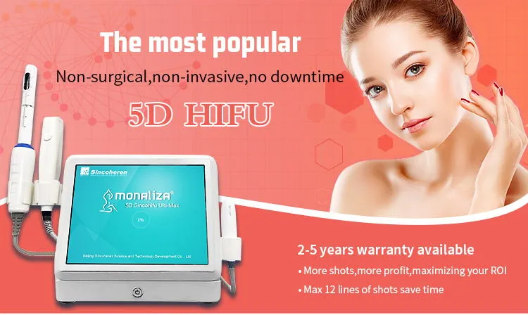Professional 1.5mm 3.0mm 4.5mm 8mm 13mm Hifu Skin Tightening Hifu Face Lift X Machine