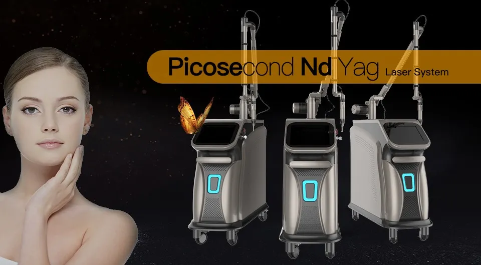 Professional ND YAG Q-Switch Picosecond Laser Body Skin Whitening Pico Tattoo Eliminate Freckles