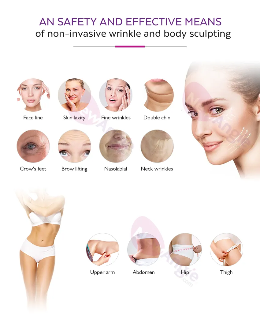 Professional Portable Mini 3D Vmax Hifu Machine Body Slimming Tightening for Face and Body
