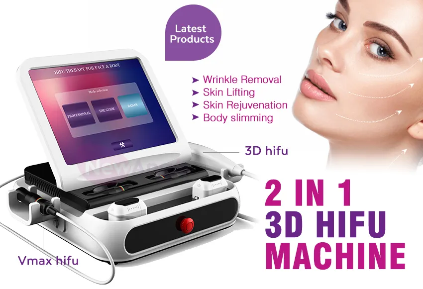 Professional Portable Mini 3D Vmax Hifu Machine Body Slimming Tightening for Face and Body