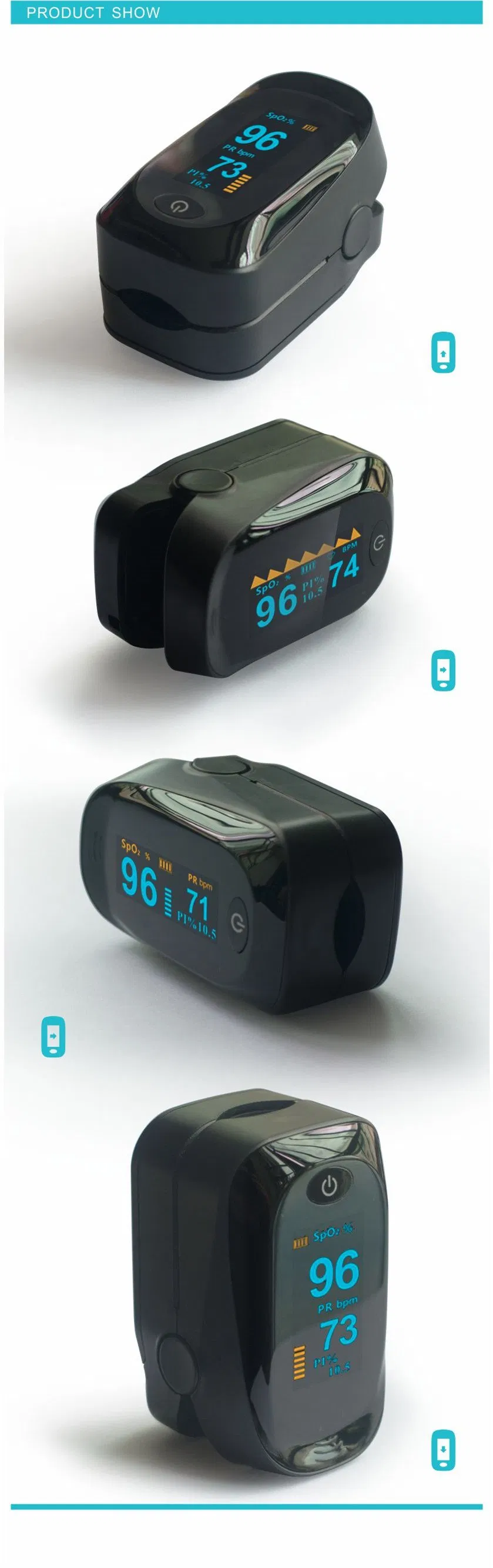 Romote Centralized Monitoring Bluetooth Fingertip Pulse Oximeter Oximetro