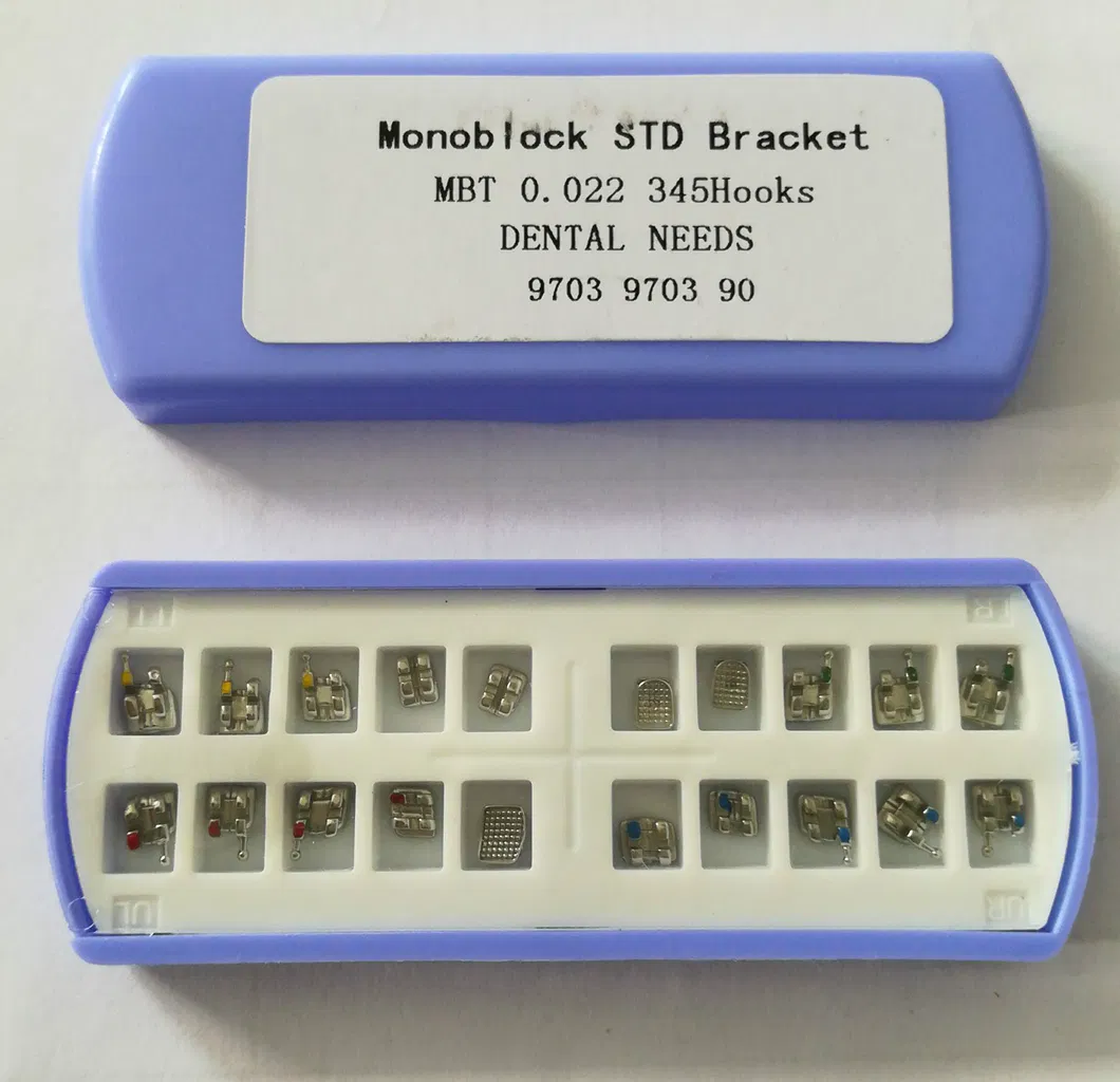 Roth 022 Orthodontic Ceramic Metal Bracket Dental Material with Ce