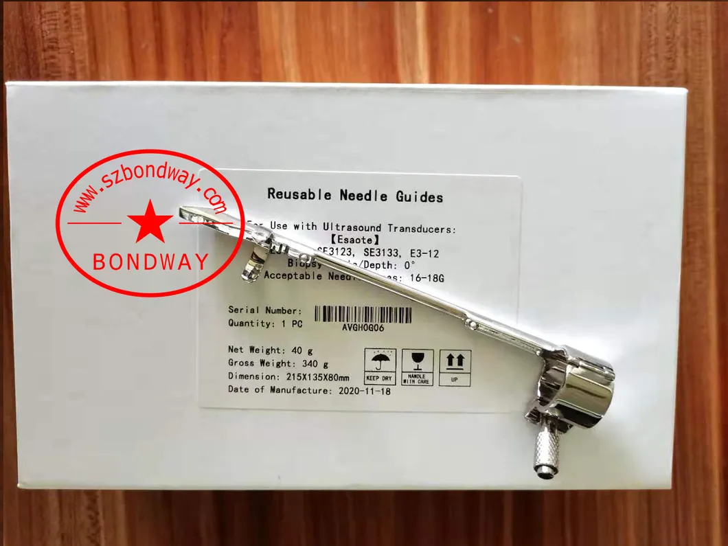 Siemens Biopsy Needle Guide for Convex Ultrasound Transducer CH6-2 5c2g 6c2, 7c2 Reusable Stainless Steel Biopsy Needle Adapter