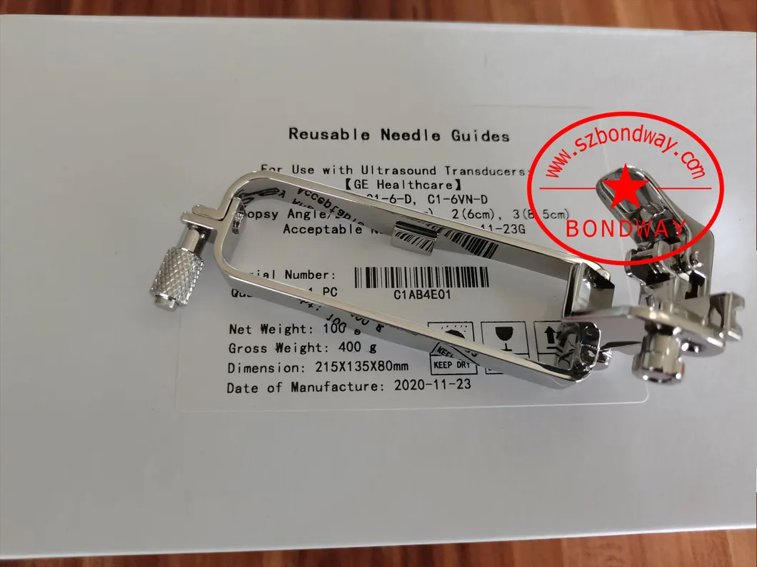 Siemens Biopsy Needle Guide for Convex Ultrasound Transducer CH6-2 5c2g 6c2, 7c2 Reusable Stainless Steel Biopsy Needle Adapter