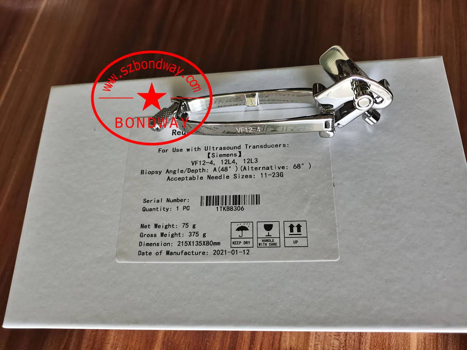 Siemens Biopsy Needle Guide for Convex Ultrasound Transducer CH6-2 5c2g 6c2, 7c2 Reusable Stainless Steel Biopsy Needle Adapter