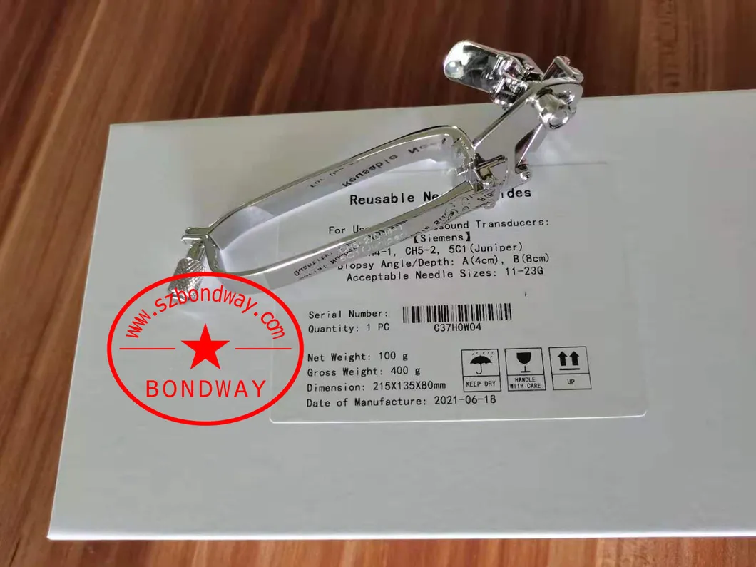 Siemens Biopsy Needle Guide for Convex Ultrasound Transducer CH6-2 5c2g 6c2, 7c2 Reusable Stainless Steel Biopsy Needle Adapter
