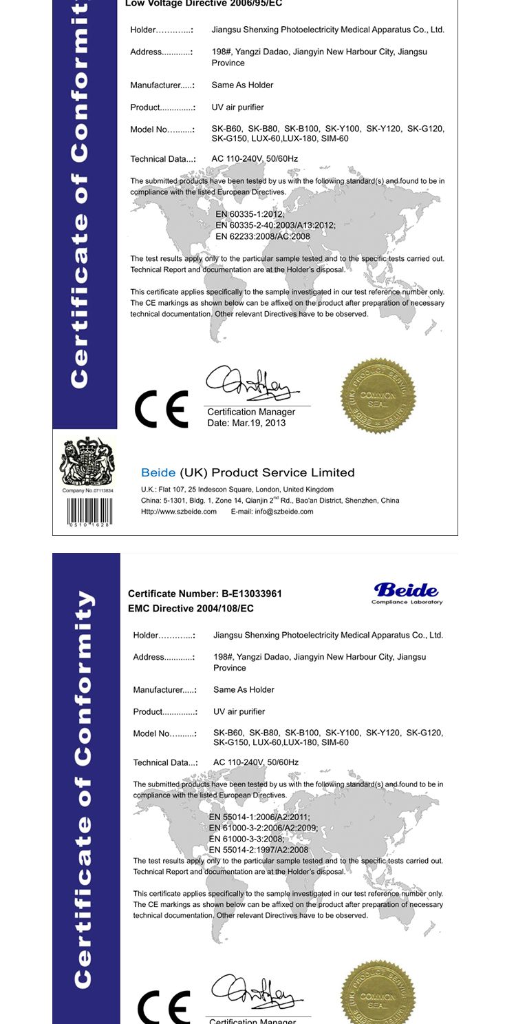 Snxin Portable 80W Ultraviolet Lamp Trolley with CE Rosh Certificate Suitable for Household